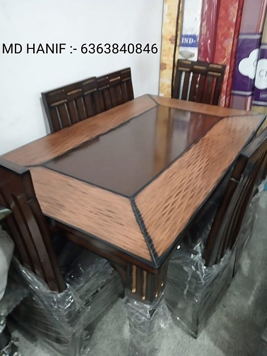 6 chair. Dining table teak wood uploaded by business on 12/25/2020