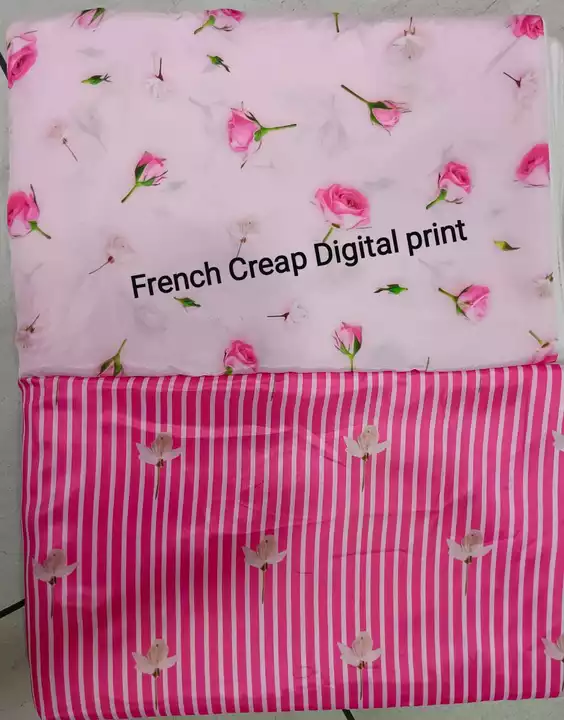 Product image with price: Rs. 60, ID: french-crep-digital-print-m-55500209