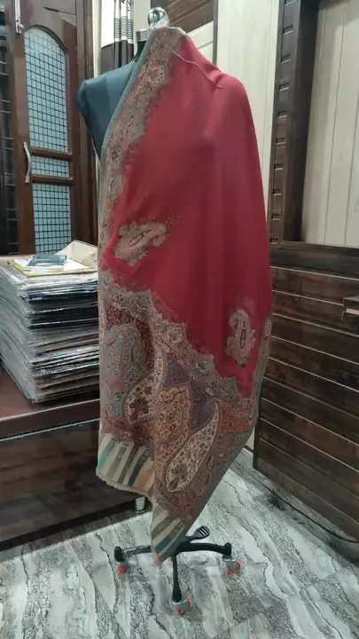 Woolen fabric kani disngn big palla.  uploaded by Dehqani Bros on 9/23/2022