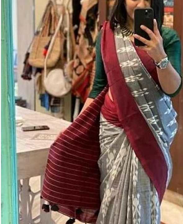 Pure cotton mulmul saree uploaded by business on 12/26/2020