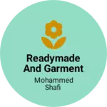 Business logo of Readymade and garment