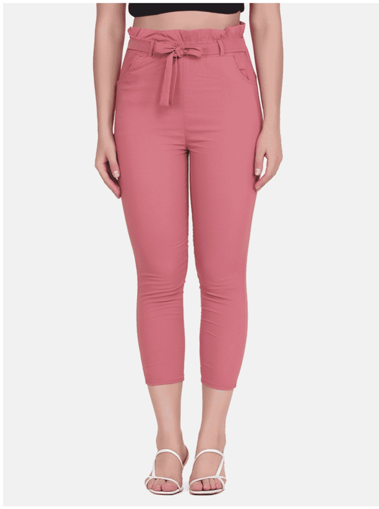 Lycra gajri pink slim fit trouser uploaded by business on 9/23/2022