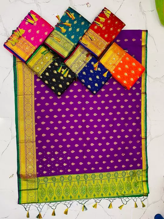 Anchal shoulder silk saree stone with jhalar.... uploaded by Arti saree on 9/23/2022