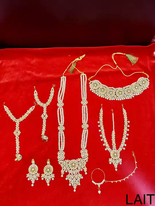 Premium Quality Pearl Bridal Set uploaded by Crystal Art Jewellery on 9/24/2022