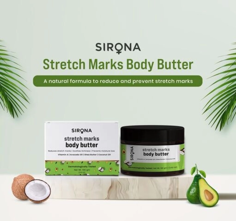 Sirona Hygiene Stretch Marks Body Butter Cream for Woman & Man uploaded by Beauty Trends on 9/24/2022