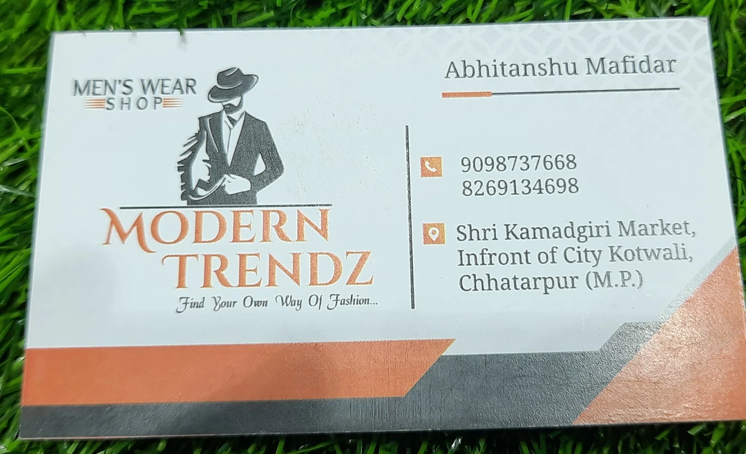 Visiting card store images of Modern Trendz