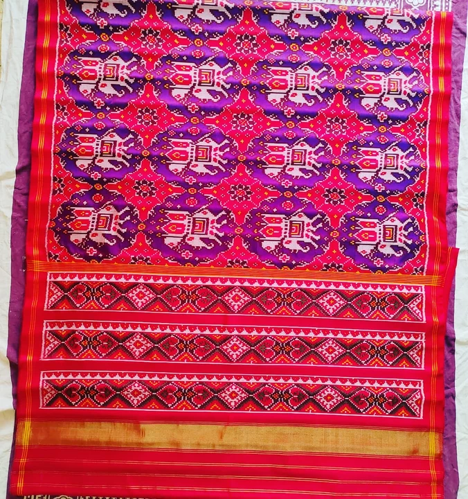 ⚜️ Semi Weave Patan Patola Saree 🛍 ⚜️ Patola by vimal gohil WhatsApp Or ☎️ = +91 🛍 uploaded by business on 9/24/2022