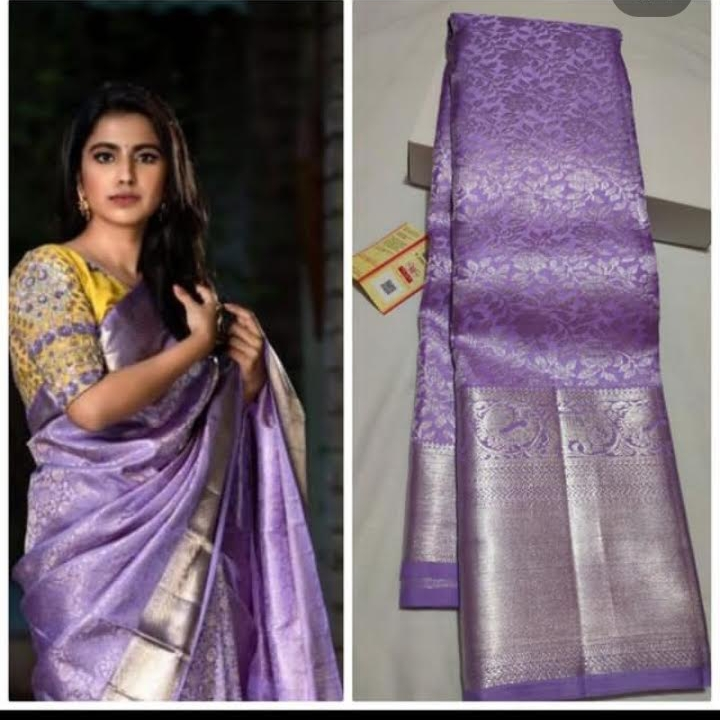 Kanchipuram handloom silks saree. 1gram gold jair uploaded by business on 9/24/2022