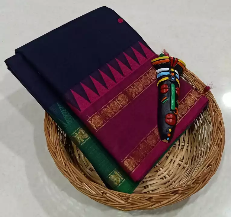 100s counts Kanchi cotton plain butta sarees  uploaded by Sakthivinayaga tex on 9/24/2022