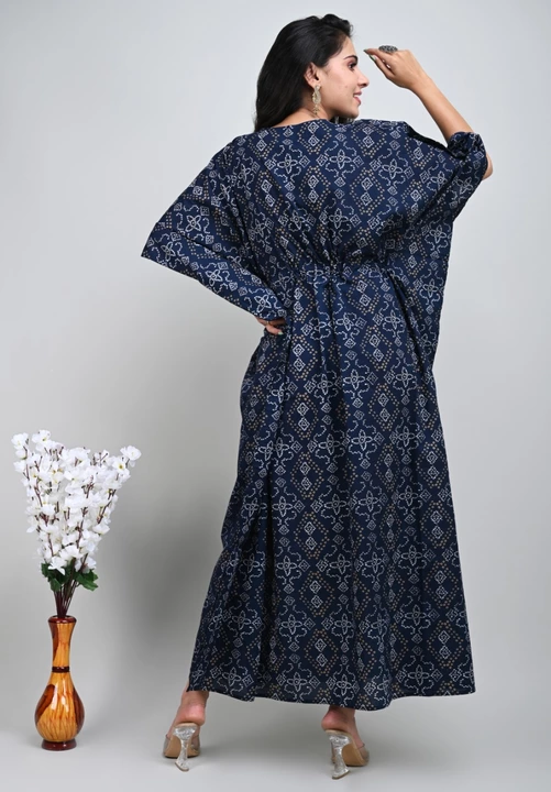 LONG COTTON KAFTAN DRESS 👘 uploaded by Chetana Handicrafts 🍁 on 9/24/2022