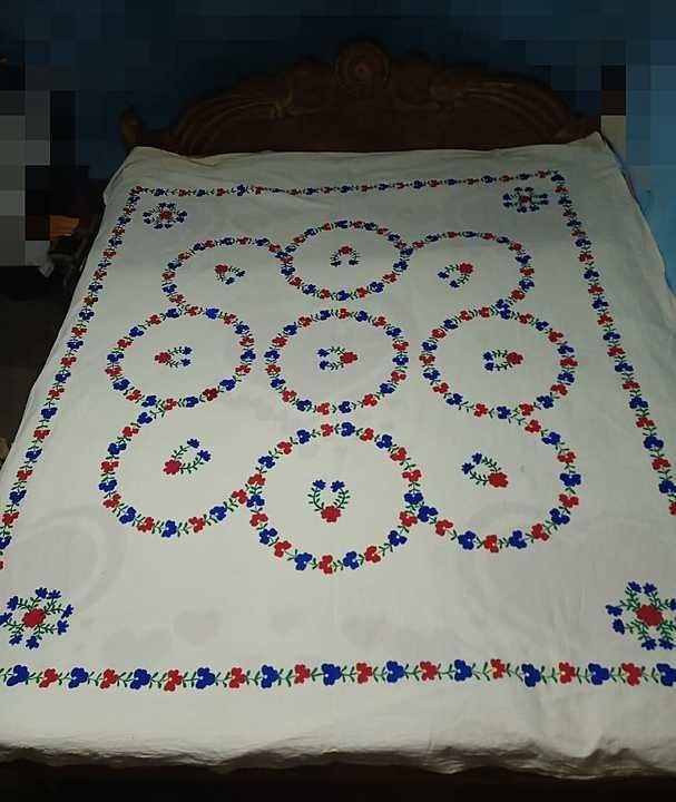 Hand painted bedsheets  uploaded by Vardaan Art Boutique  on 12/26/2020