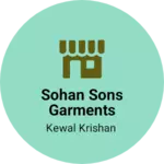 Business logo of Sohan sons garments