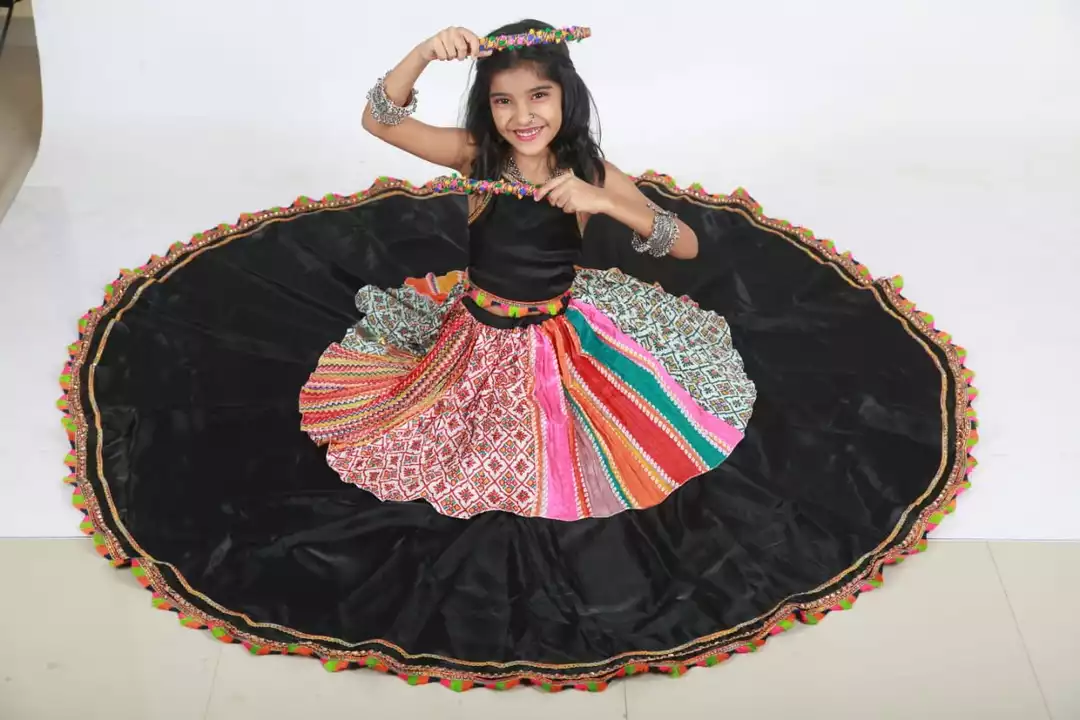 Black navratri dress uploaded by Little Lady Designer on 9/24/2022