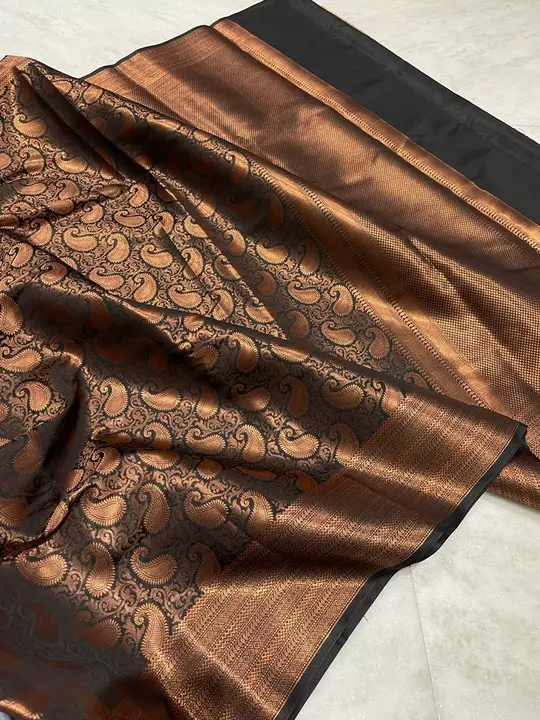 Banarasi Copper Zari Saree with Blouse  uploaded by M.L TRADERS on 9/25/2022