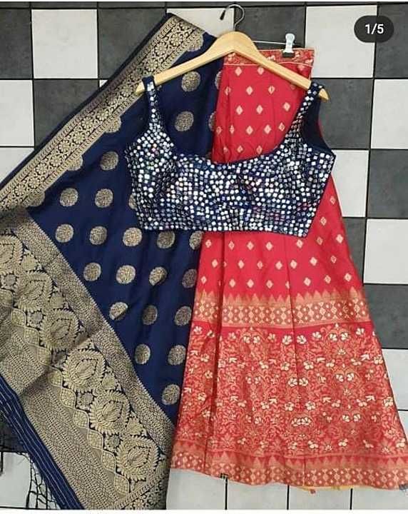 Flower valley Banarasi Lehnga uploaded by business on 12/27/2020