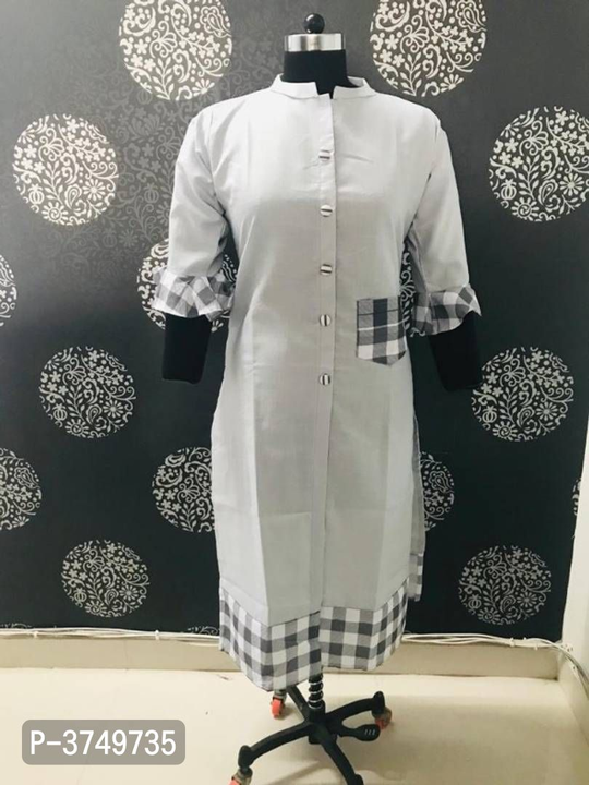 Post image I want 1-10 pieces of Kurti at a total order value of 500. I am looking for Stylish grey bell sleeves cotton kurti for women s . Please send me price if you have this available.