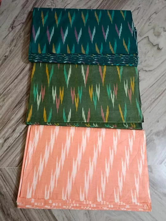 Post image Ikkat cotton fabric 

44 inch 

80 rs. / meter