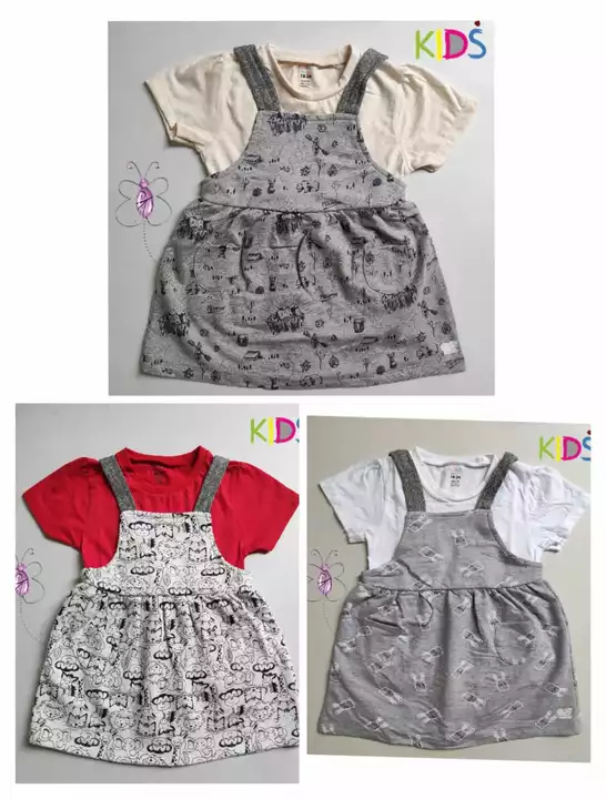 Product image with price: Rs. 135, ID: baby-girl-dungarees-3d3fd7f0