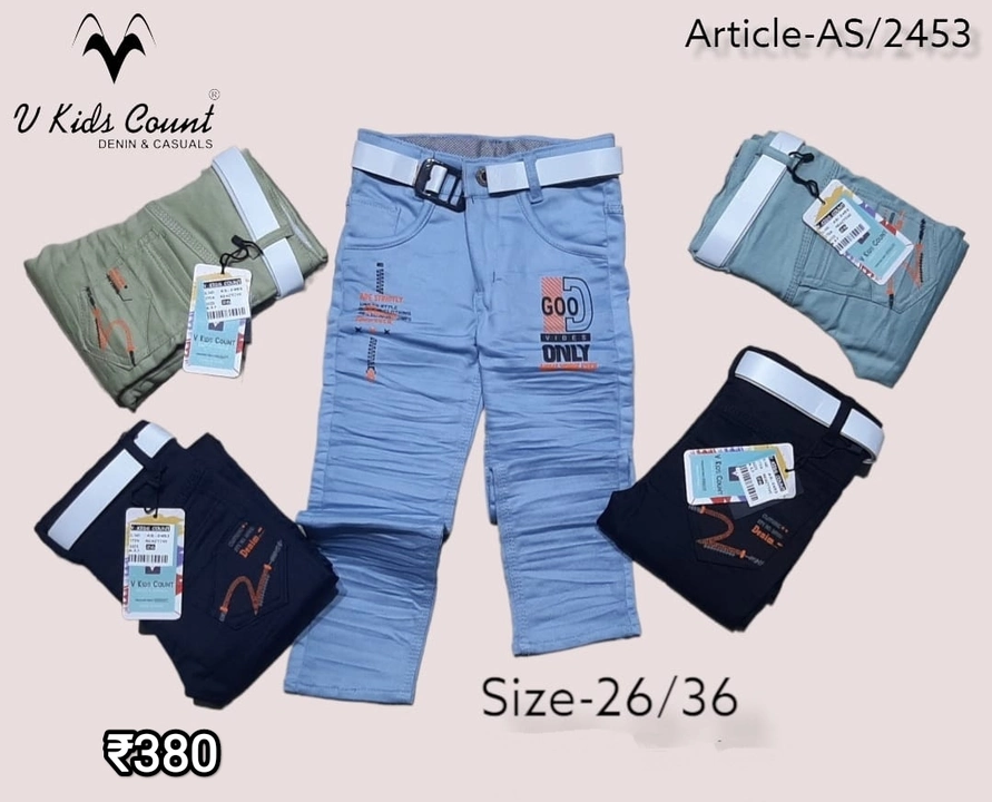Kids Fancy Jeans uploaded by Arihant Handloom  on 9/25/2022