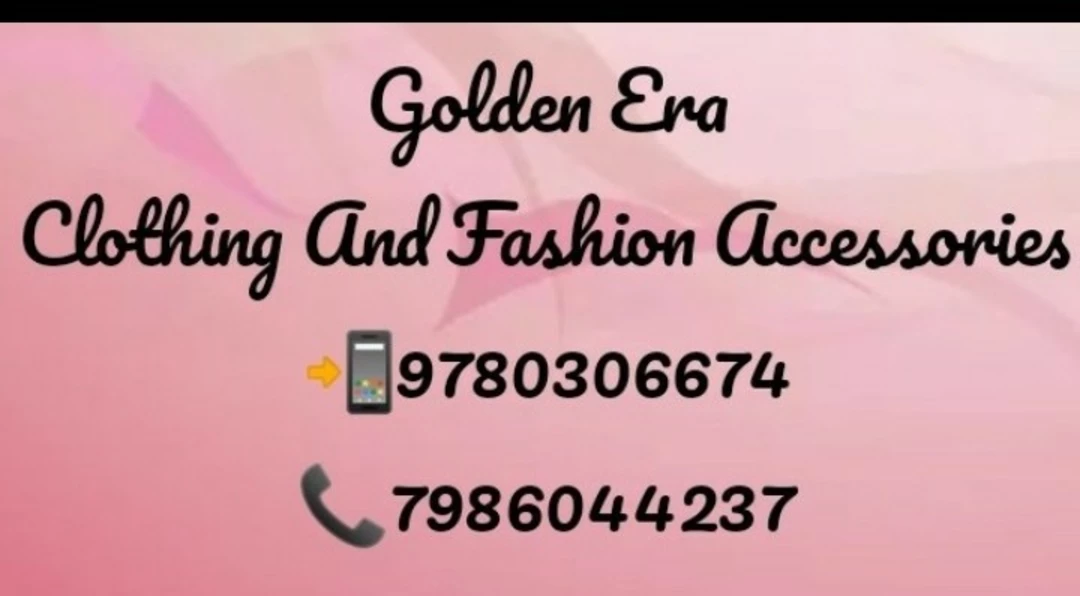 Visiting card store images of GOLDEN ERA CLOTHING STORE