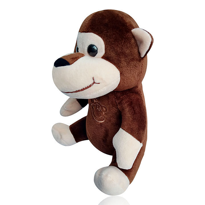 Soft push fabric monkey teddy bear in 22 CM height uploaded by Multi soft fabric India on 12/27/2020