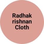 Business logo of Radhakrishnan Cloth