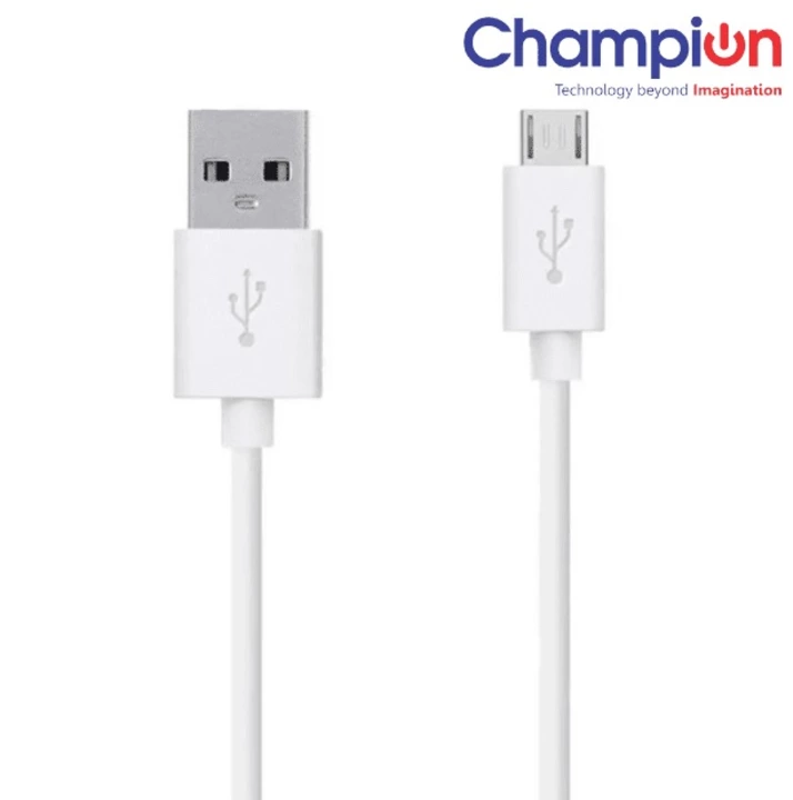 Champion Micro USB Charging Cable 30cm (White) uploaded by Techcommerce.in on 9/26/2022