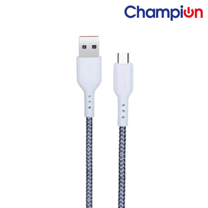 Champion Micro 2.4amp Braided Cable (White) uploaded by Techcommerce.in on 9/26/2022