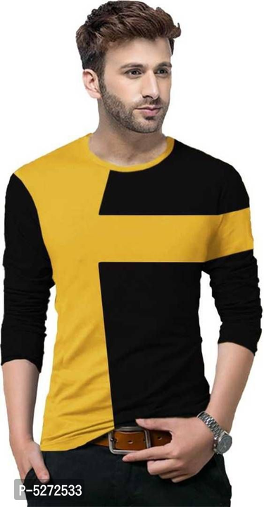 Stylish cotton solid full sleeves round neck t shirt for man  uploaded by business on 9/26/2022
