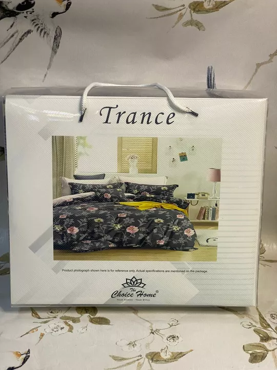 Post image Hello , 
We are pleased to announce that we have launched a New Quality - *TRANCE* PACKING BOX 
Please see below details :

FABRIC ~ INDIAN 3D
SIZE ~ 220@230
PACKING - * GIFT BOX*
MASTER BOX - 28 PCS 
BY- CHOICE HOME®️
NOTE- CUSTOMISE PACKING AVAILABLE 
MOQ - 20 box