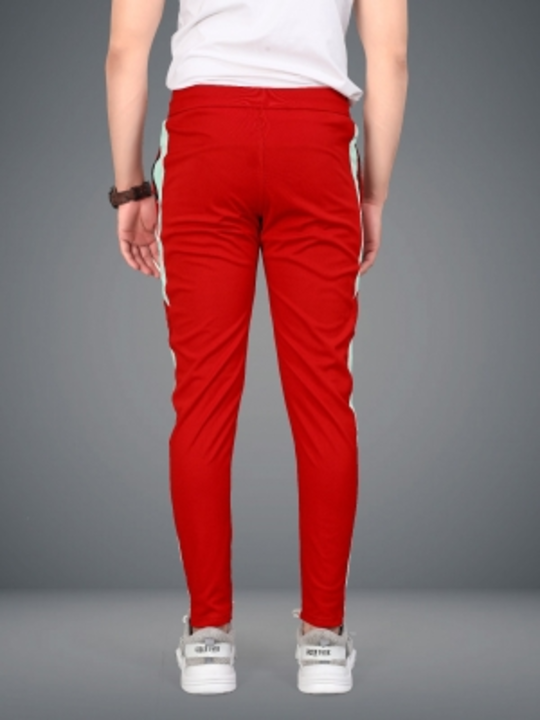 Embellished, Color Block Men Red Track Pants uploaded by Elcom on 9/27/2022