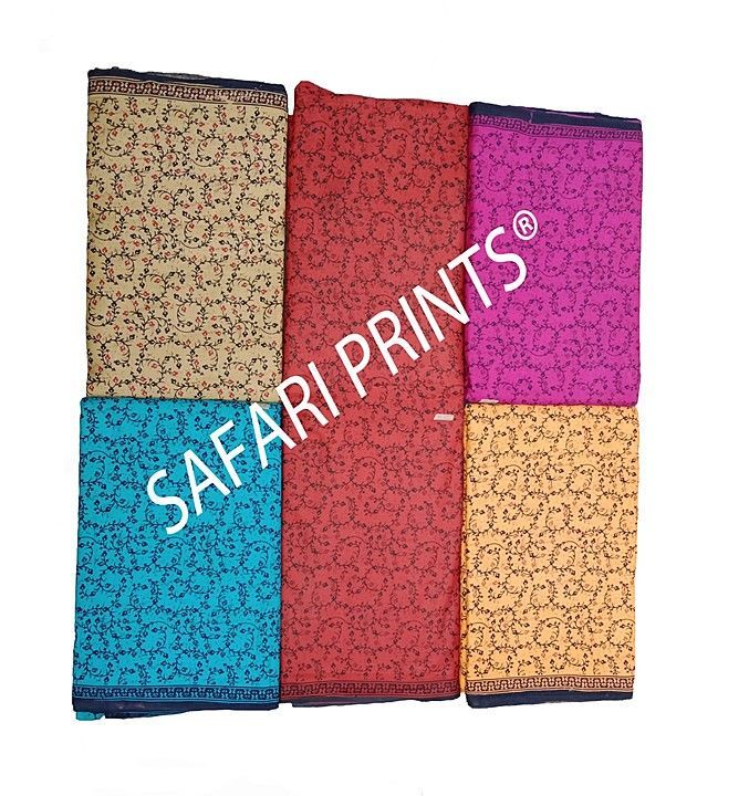 Sanganeri Printed cotton fabric for women kurti uploaded by Safari Prints on 12/29/2020