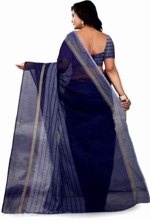 Striped Daily Wear Cotton Blend Saree uploaded by SIRI SHOPPING MALL on 9/27/2022
