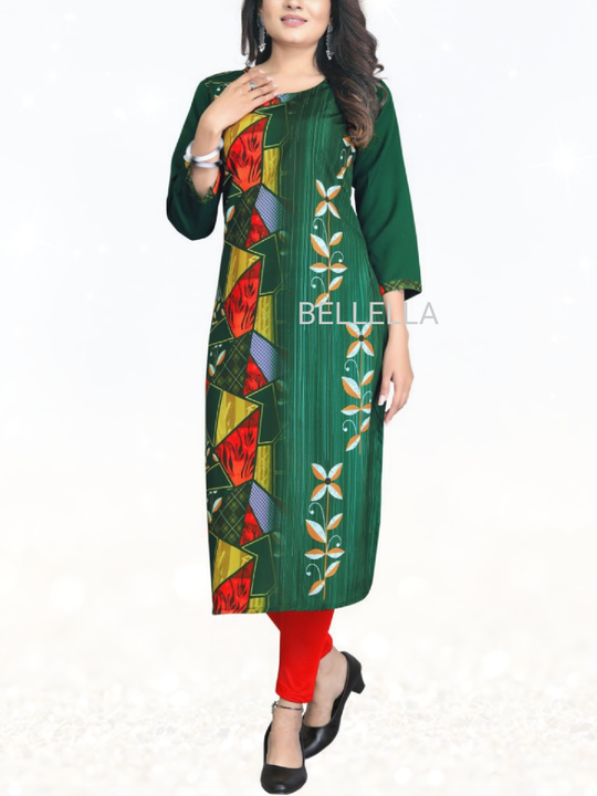 Post image Double your fashion flair as you wear this beautiful Kurti.  Look classy and stylish in this piece and revel in the comfort of its Crepe fabric. This Kurti ensures breathability and super comfort.  This attractive Kurti will surely fetch you compliments for your rich sense of style...