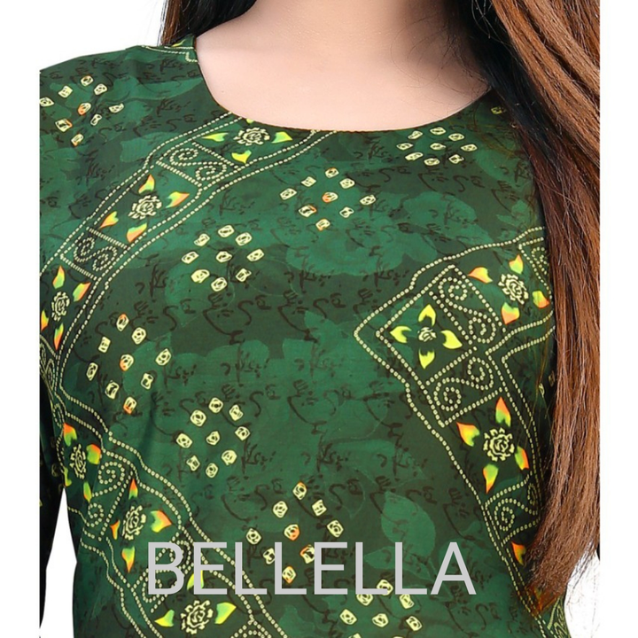 Muslin cotton digital printed straight kurtis  uploaded by BELLELLA on 9/27/2022