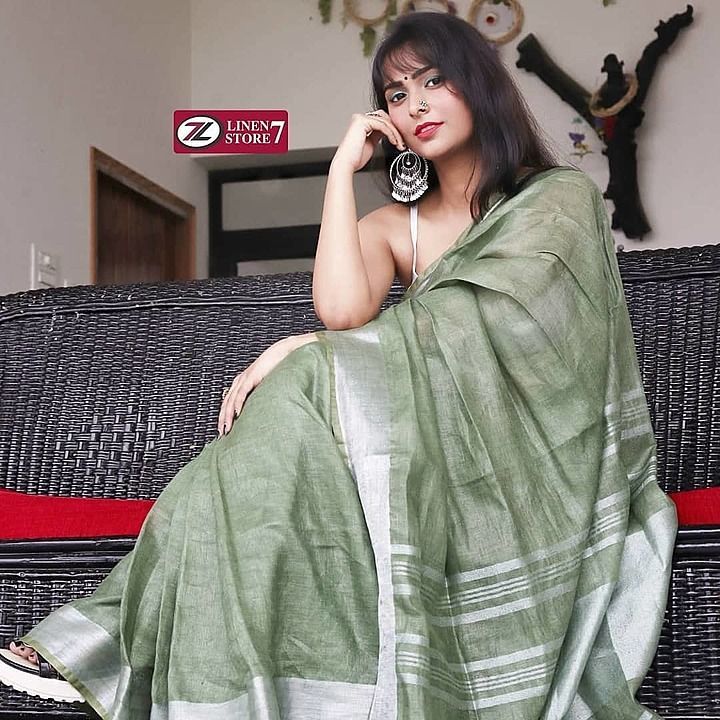 PURE LINEN BY LINEN SAREE uploaded by business on 12/29/2020