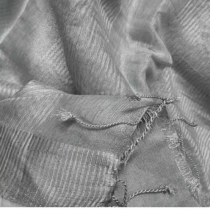 PURE TISSUE LINENS SAREE uploaded by business on 12/29/2020