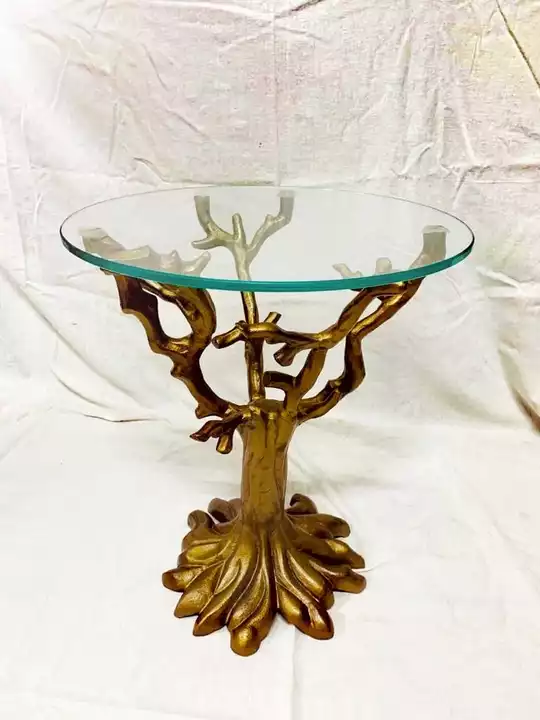 Metal table with glass uploaded by Taliah handicrafts on 9/27/2022