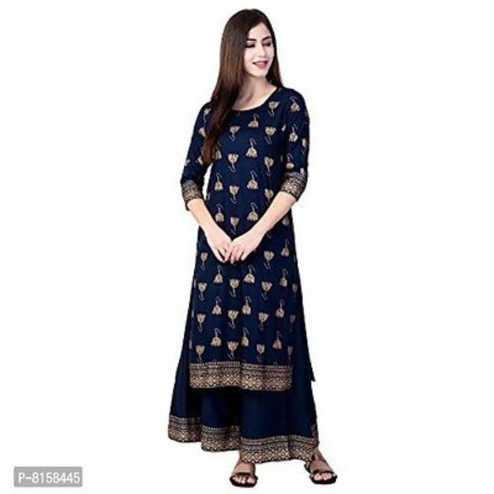 Women's Rayon Printed Kurta with Palazzo Set  uploaded by Ryma's collection store on 9/28/2022