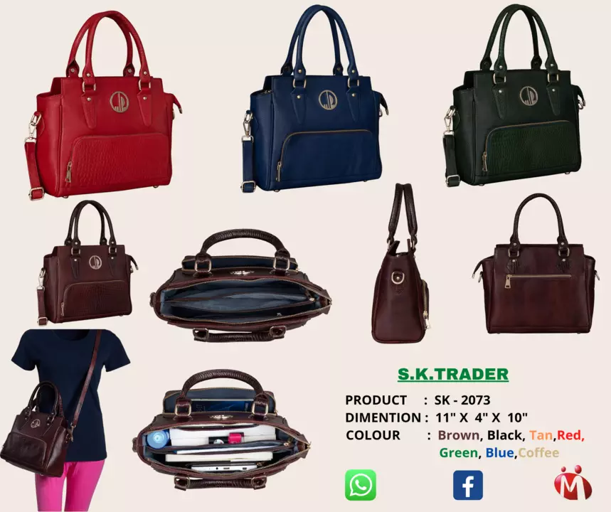 Product image with price: Rs. 1250, ID: leather-ladies-bag-b999bd68