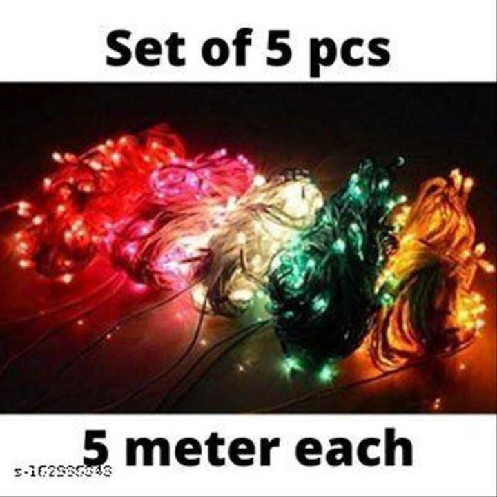 pack of 5 pcs Plastic Rice Lights 5 mtr uploaded by Retailer on 9/28/2022