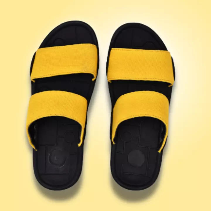 Lazy21 Synthetic Leather Yellow 💛 Comfort And Trendy Daily wear Slip On Men Slippers And Flipflops  uploaded by www.lazy21.com on 9/28/2022