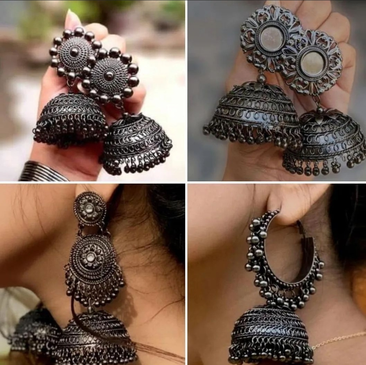 Post image I want 11-50 pieces of Oxidised earrings  at a total order value of 1000. Please send me price if you have this available.