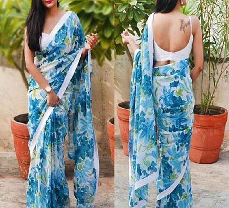 Linen sari uploaded by business on 12/30/2020