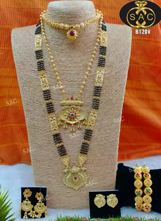 *Micro Gold Mangalsutra Combo Set* 
 uploaded by Krishna fashion on 9/28/2022