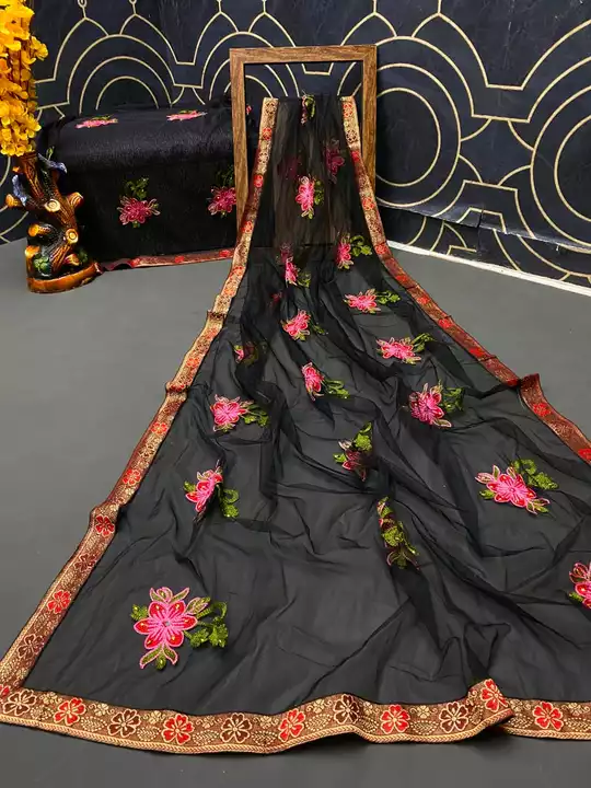 Net work fency Sarees  uploaded by satyam textaile on 9/29/2022