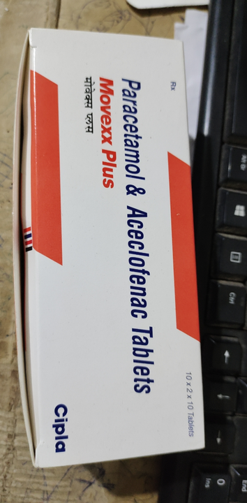 Movexx Plus (Paracetamol & Aceclofenac Tablet's) uploaded by Shree Kapaleshwar Pharmaceutical Distributors  on 9/29/2022