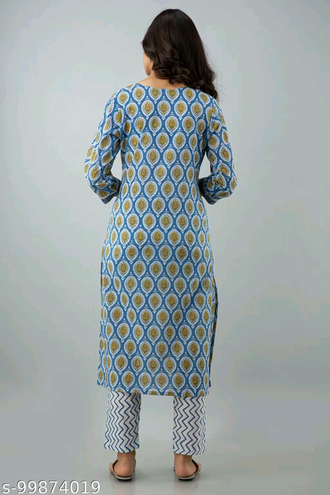 Cotton printed suit uploaded by Karni collection on 9/29/2022