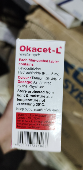 Okacet-L Tablet (Wholesale) uploaded by Shree Kapaleshwar Pharmaceutical Distributors  on 9/29/2022