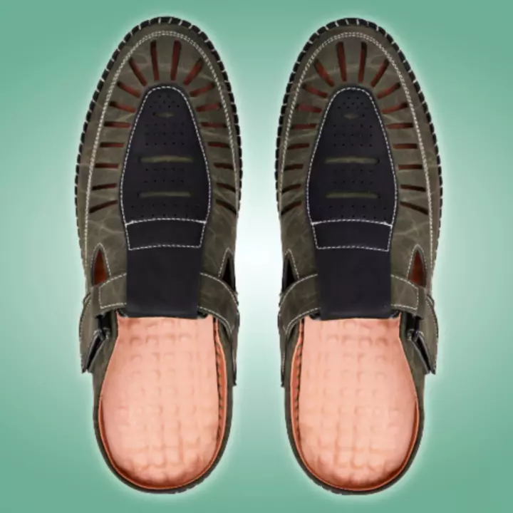 Lazy21 Synthetic Leather Olive 💚 Comfort And Fashionable Trendy Casual Velcro Sandals For Men 😍🤩 uploaded by www.lazy21.com on 9/29/2022
